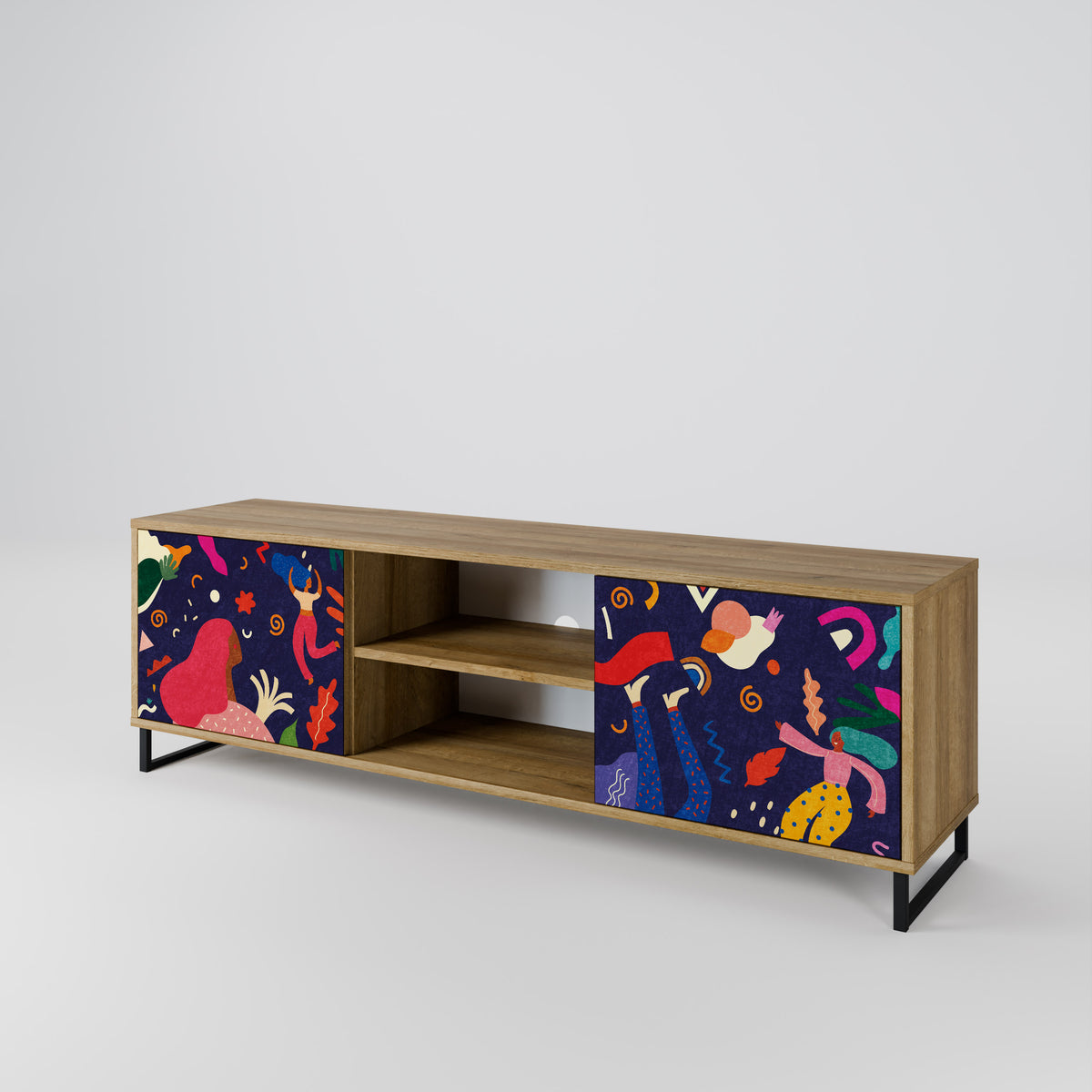 FESTIVE PLEASURES Mueble de TV de 2 Puertas