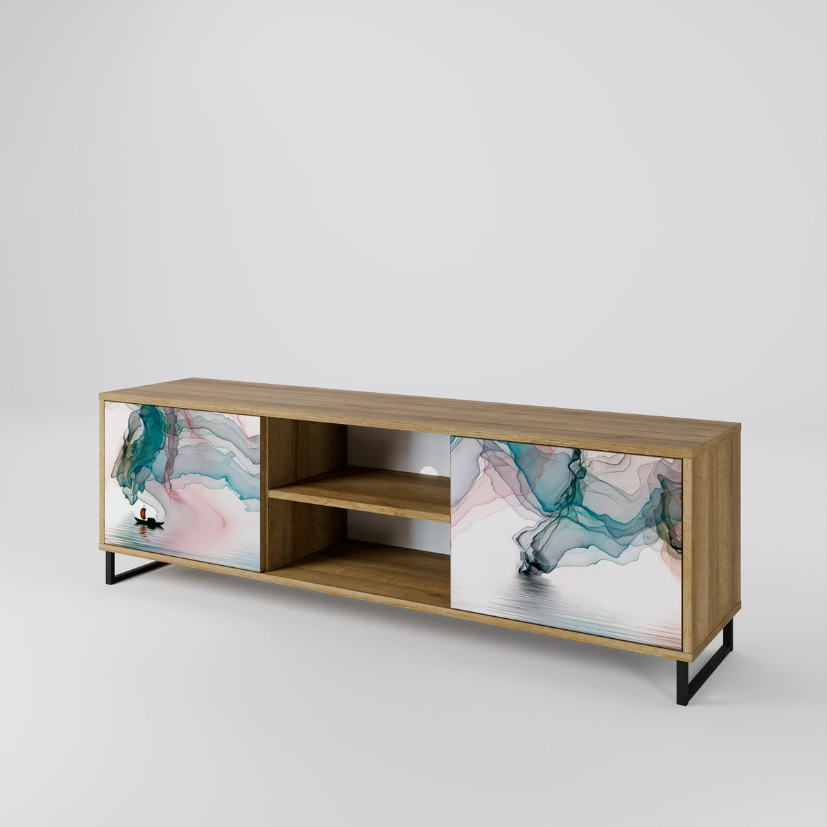 VELVET CROSSING Mueble de TV de 2 Puertas