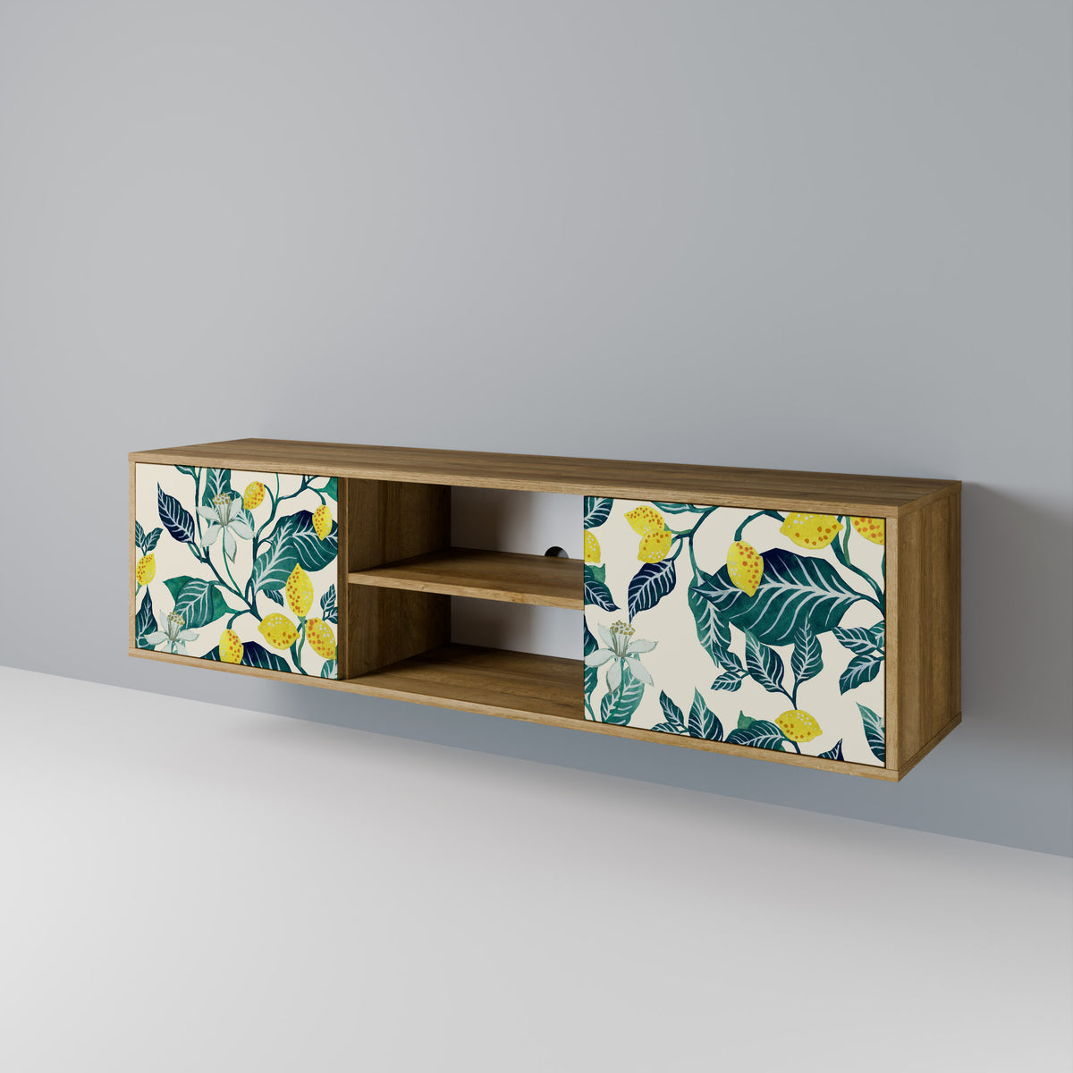 LEMON TREE Mueble de TV de 2 Puertas