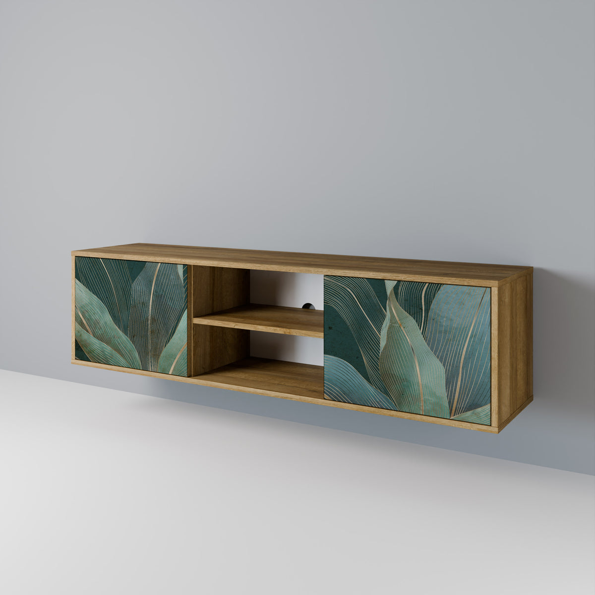 ROYAL GREEN Mueble de TV de 2 Puertas