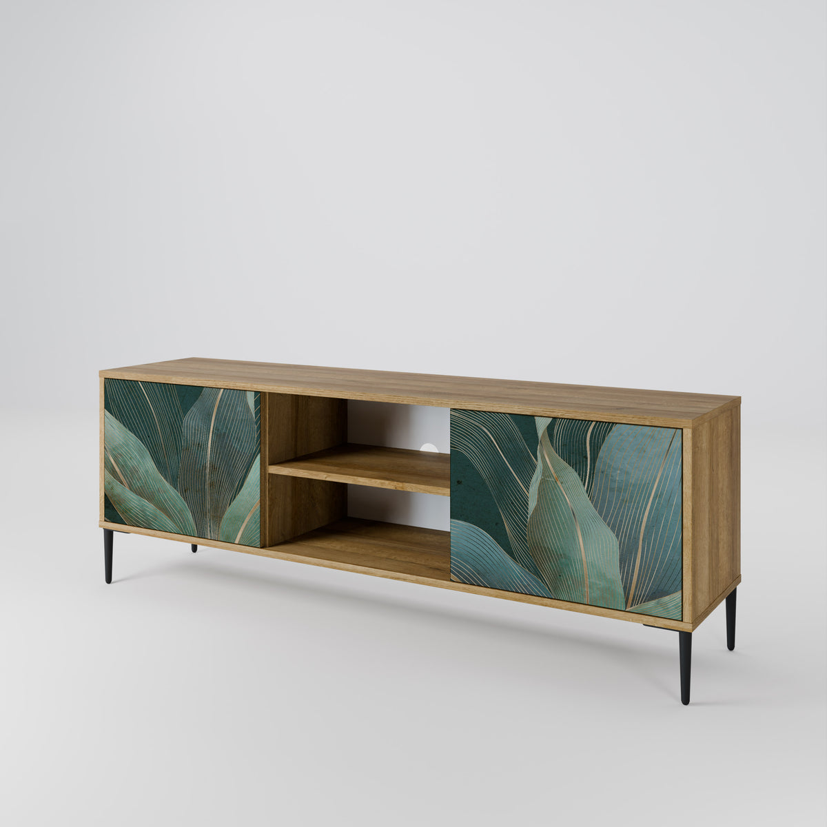 ROYAL GREEN Mueble de TV de 2 Puertas