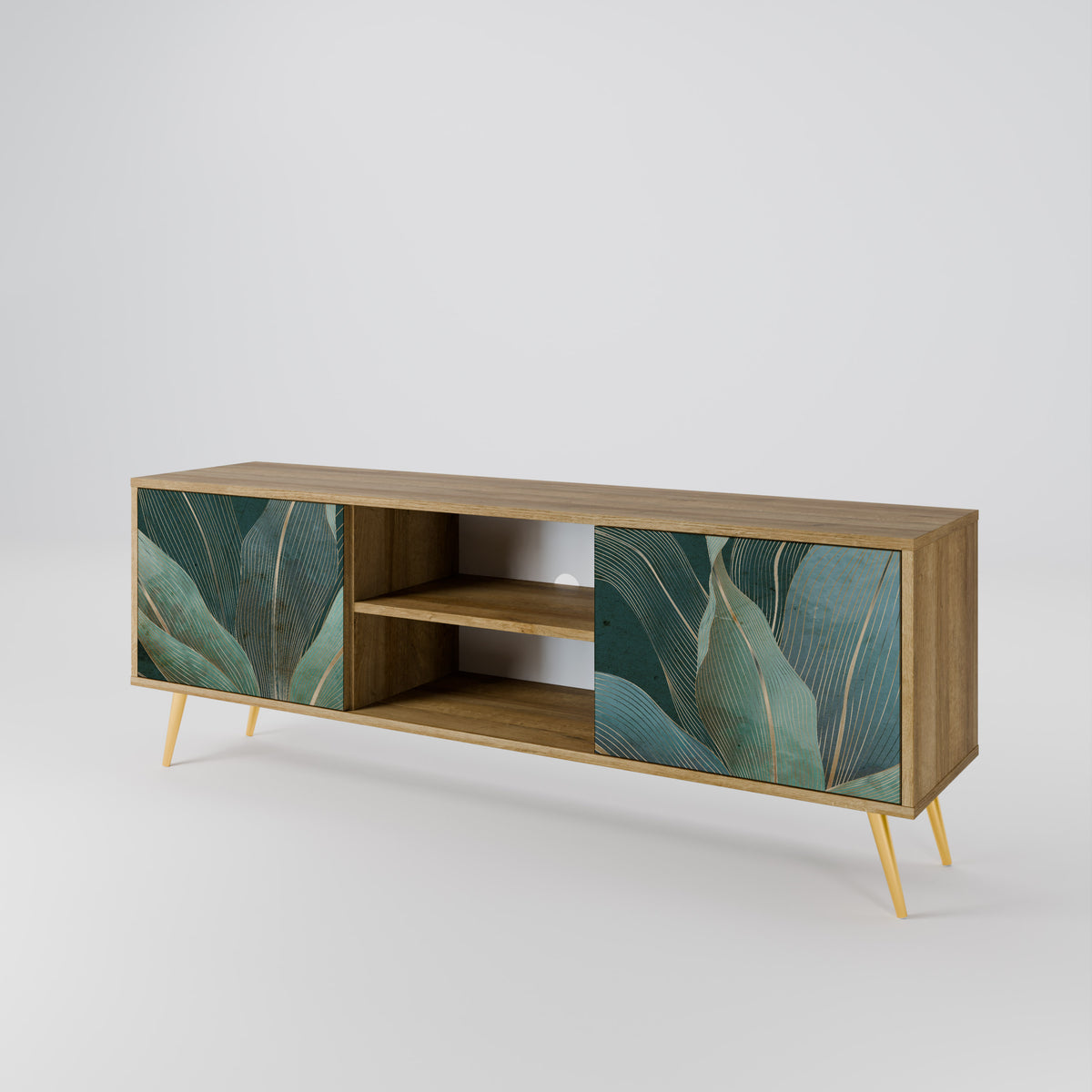 ROYAL GREEN Mueble de TV de 2 Puertas