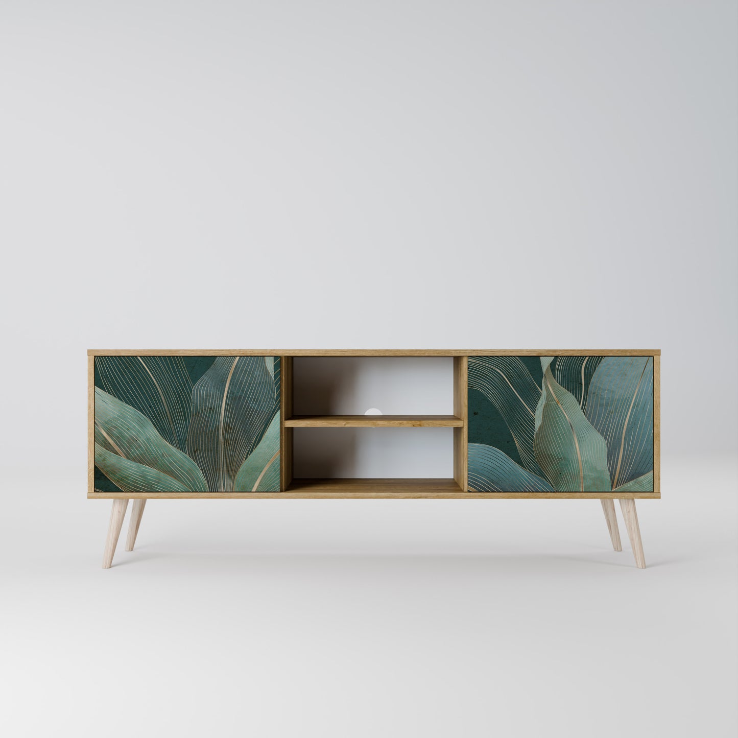 ROYAL GREEN Mueble de TV de 2 Puertas