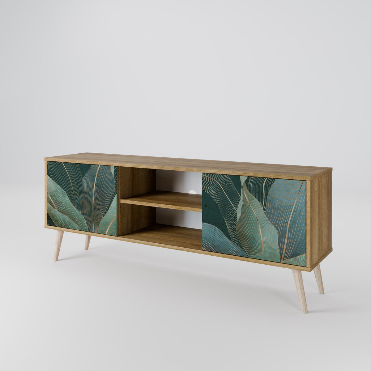 ROYAL GREEN Mueble de TV de 2 Puertas