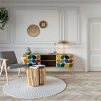 WEIGHTLESS HOURS Mueble de TV de 2 Puertas en Efecto Roble