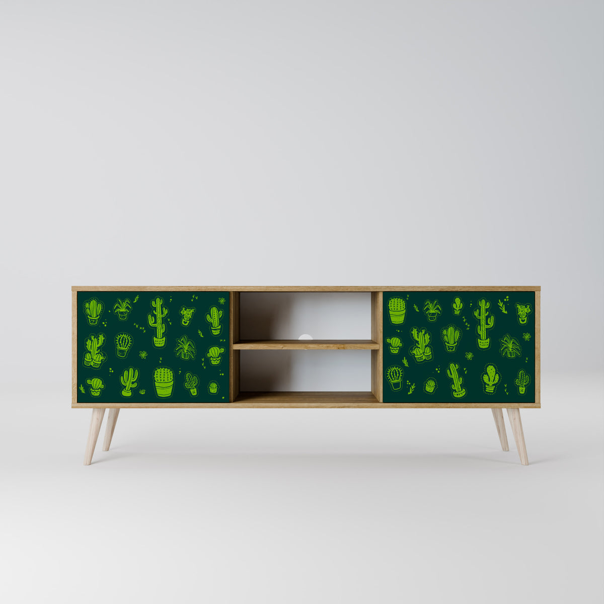 DESERT GREEN Mueble de TV de 2 Puertas