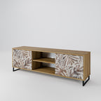 PASSING TIME 2-Door TV Stand in Oak Effect