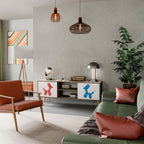 CHILDHOOD MEMORY 2-Door TV Stand in Oak Effect