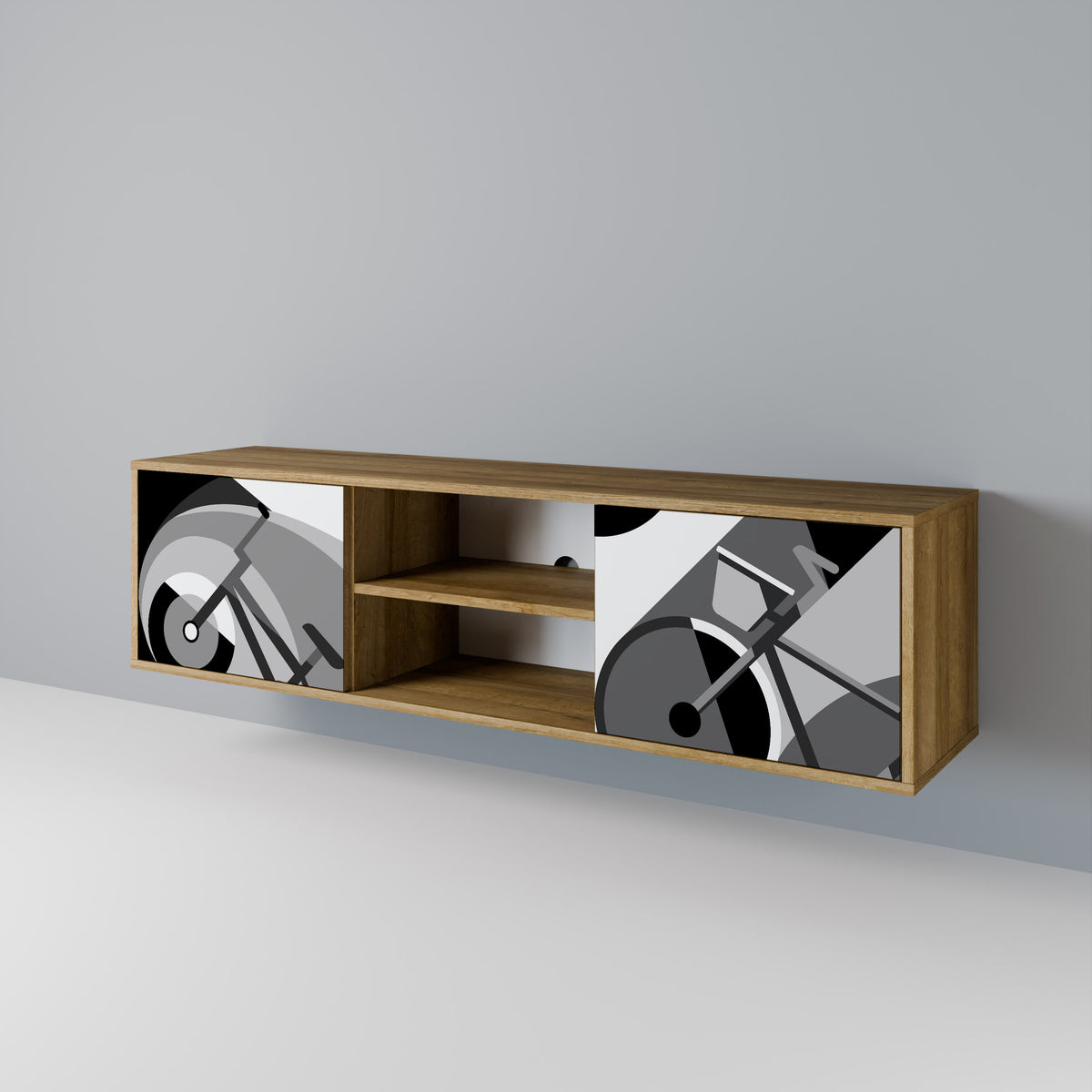 BIKE ENERGY Mueble de TV de 2 Puertas