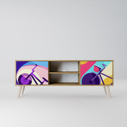 BIKE DREAMS Mueble de TV de 2 Puertas