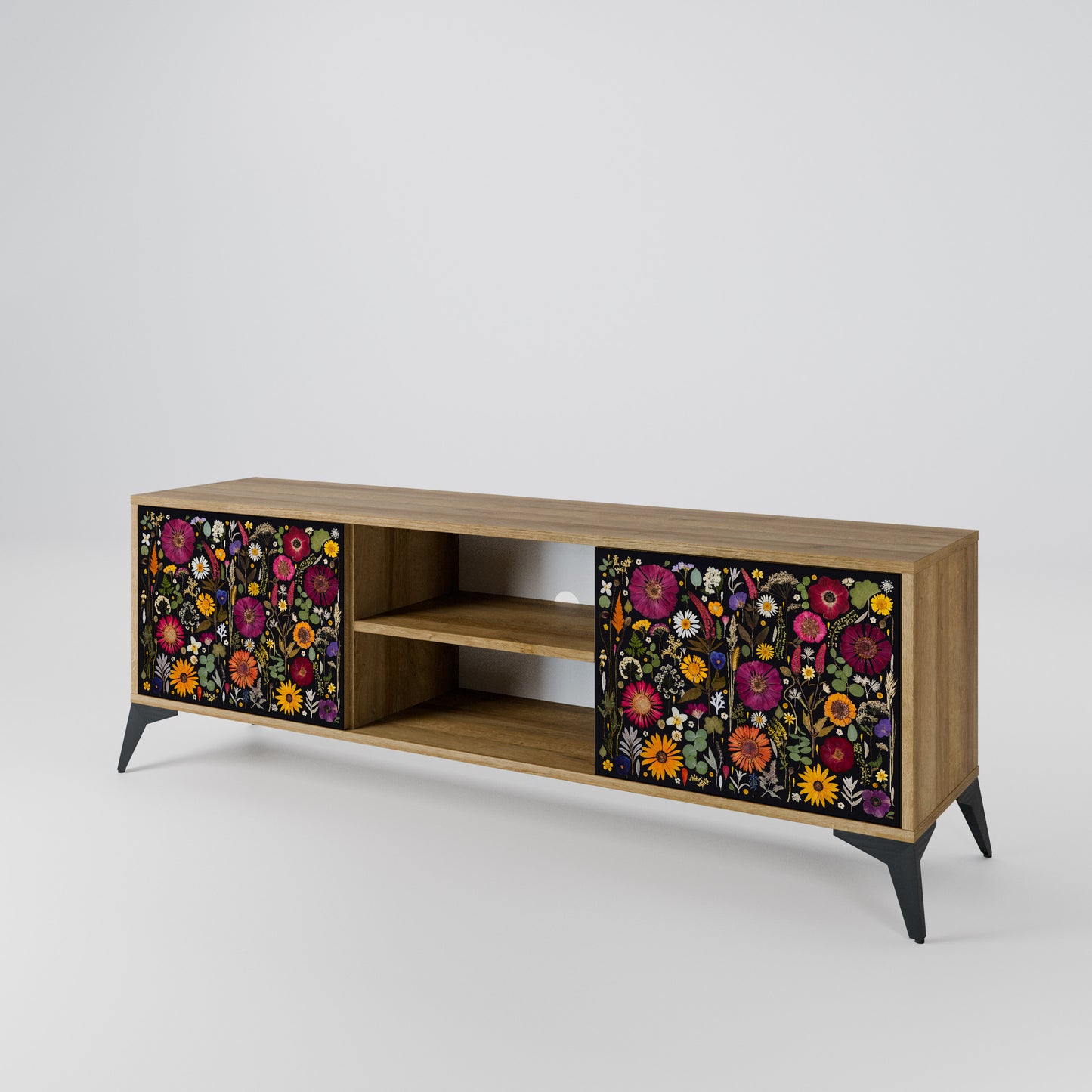 MIDNIGHT GARDEN Mueble de TV de 2 Puertas