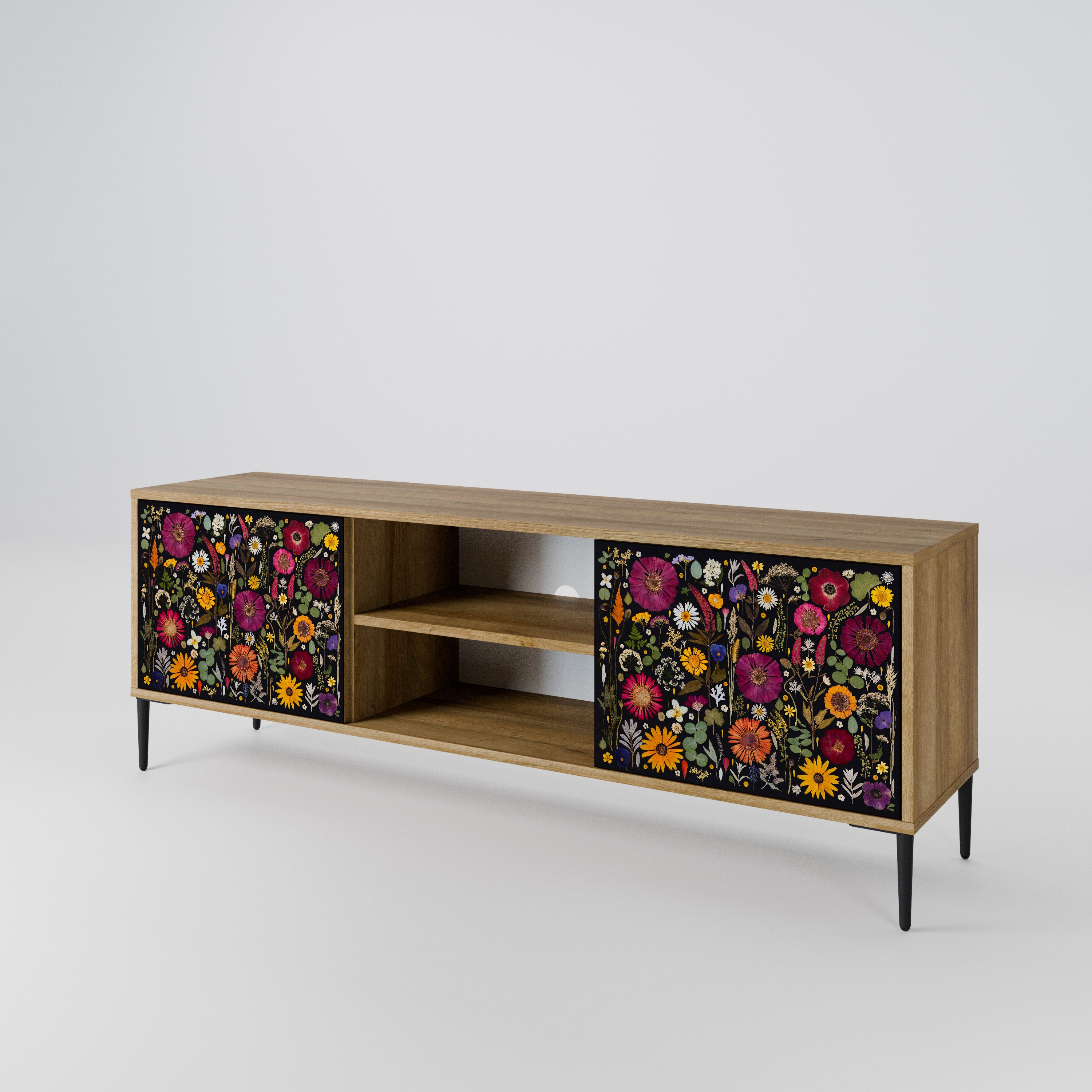 MIDNIGHT GARDEN Mueble de TV de 2 Puertas