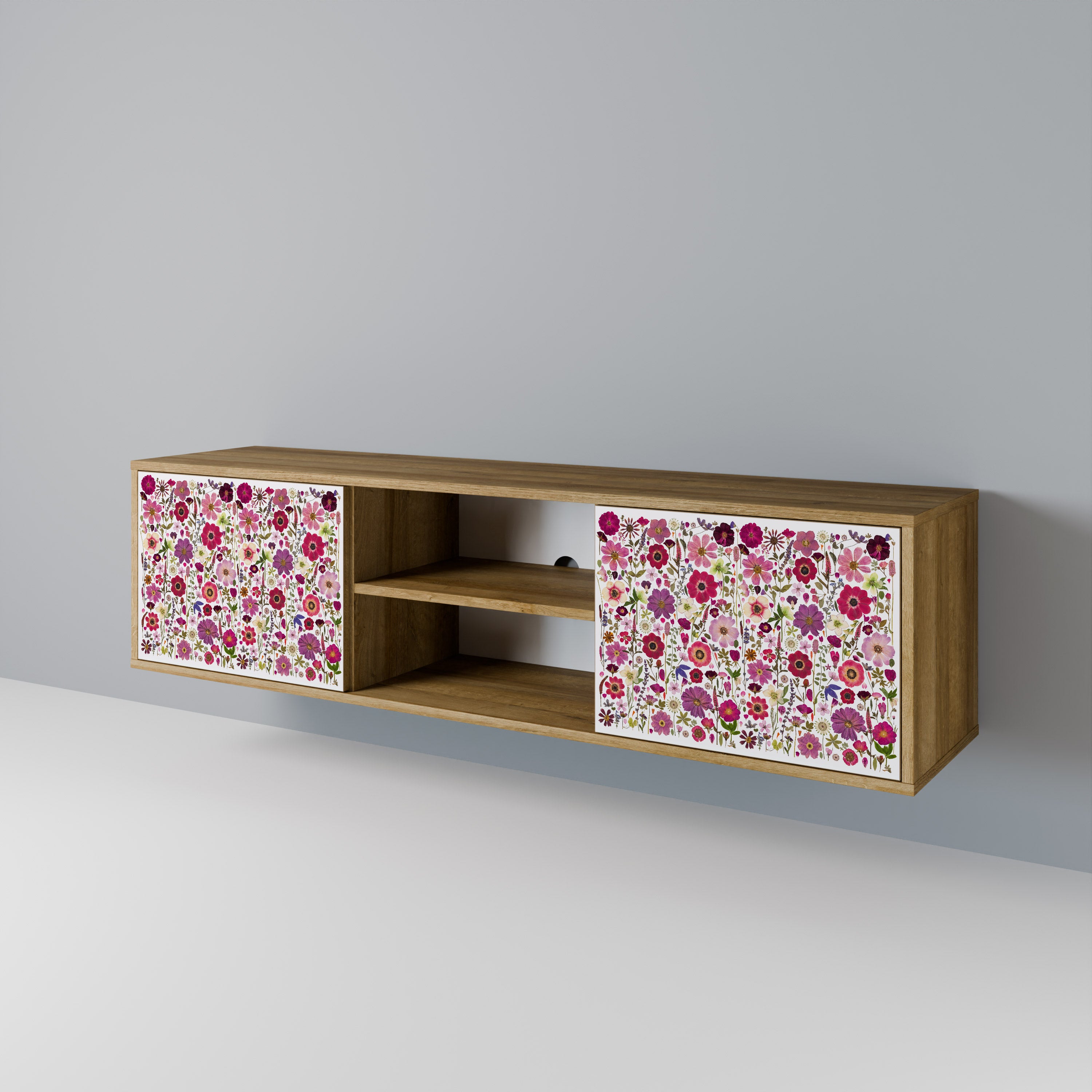 PETAL GARDEN Mueble de TV de 2 Puertas