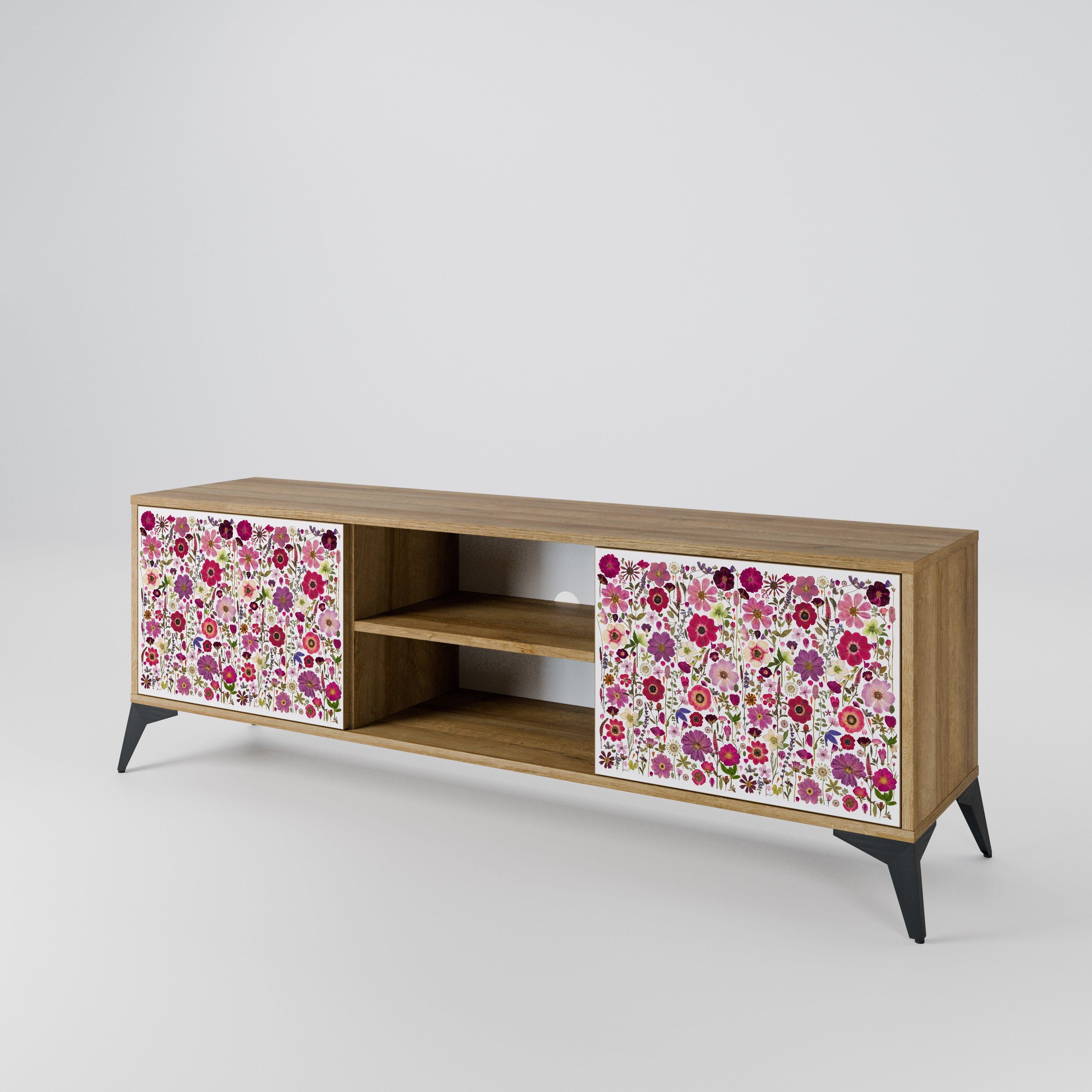 PETAL GARDEN Mueble de TV de 2 Puertas