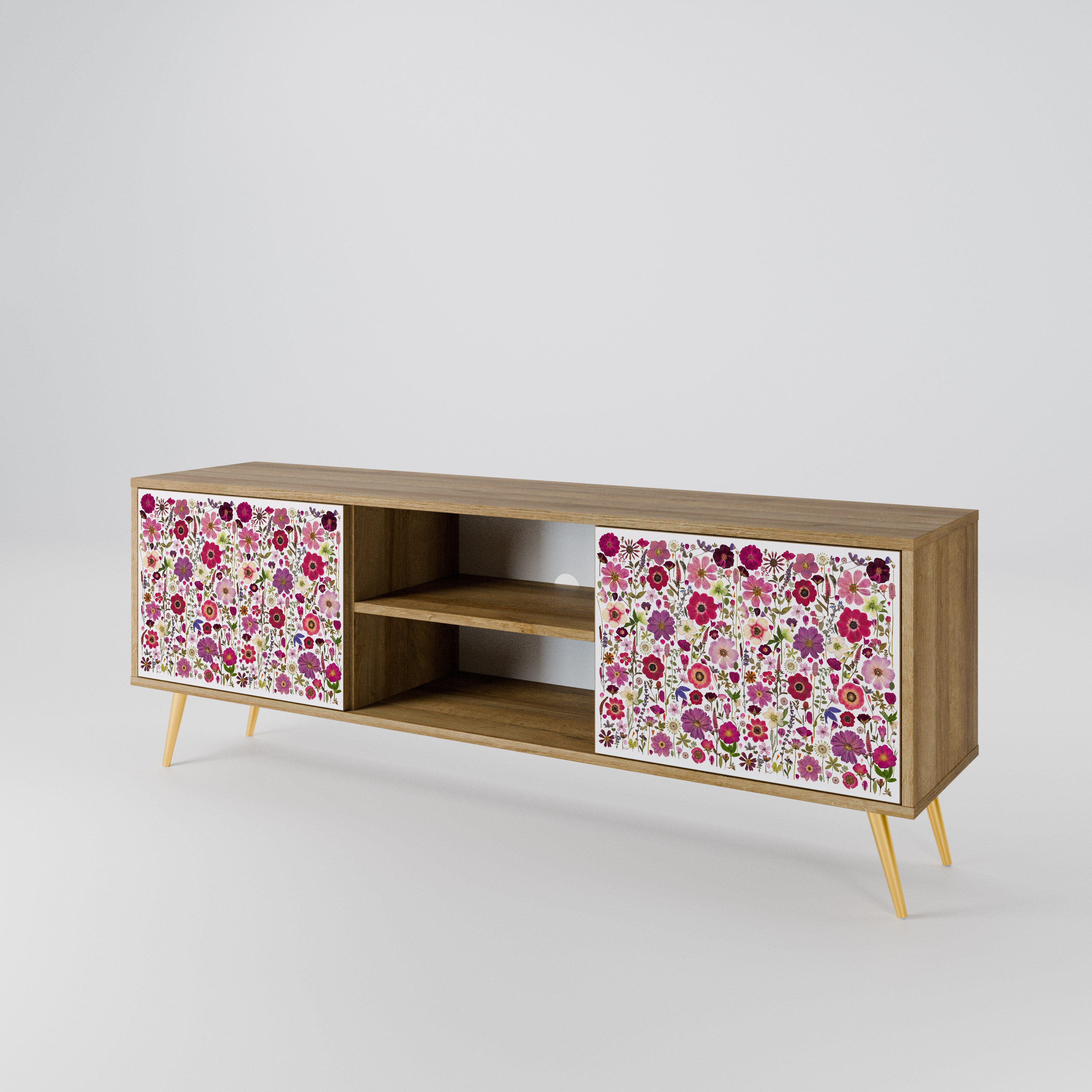 PETAL GARDEN Mueble de TV de 2 Puertas
