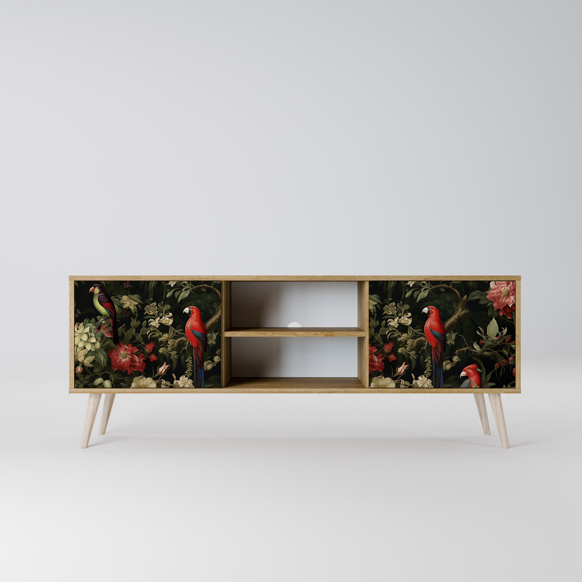 AVIAN GREENERY Mueble de TV de 2 Puertas
