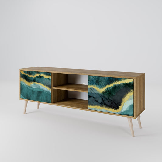 GOLDRUSH ODYSSEY Mueble de TV de 2 Puertas