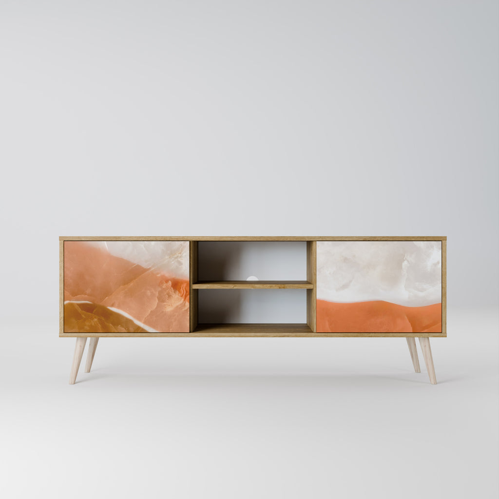 Mueble de TV de 2 puertas SPLENDOUR de SANDHILLS con efecto roble