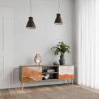 SANDHILLS SPLENDOUR Mueble de TV de 2 Puertas en Efecto Roble