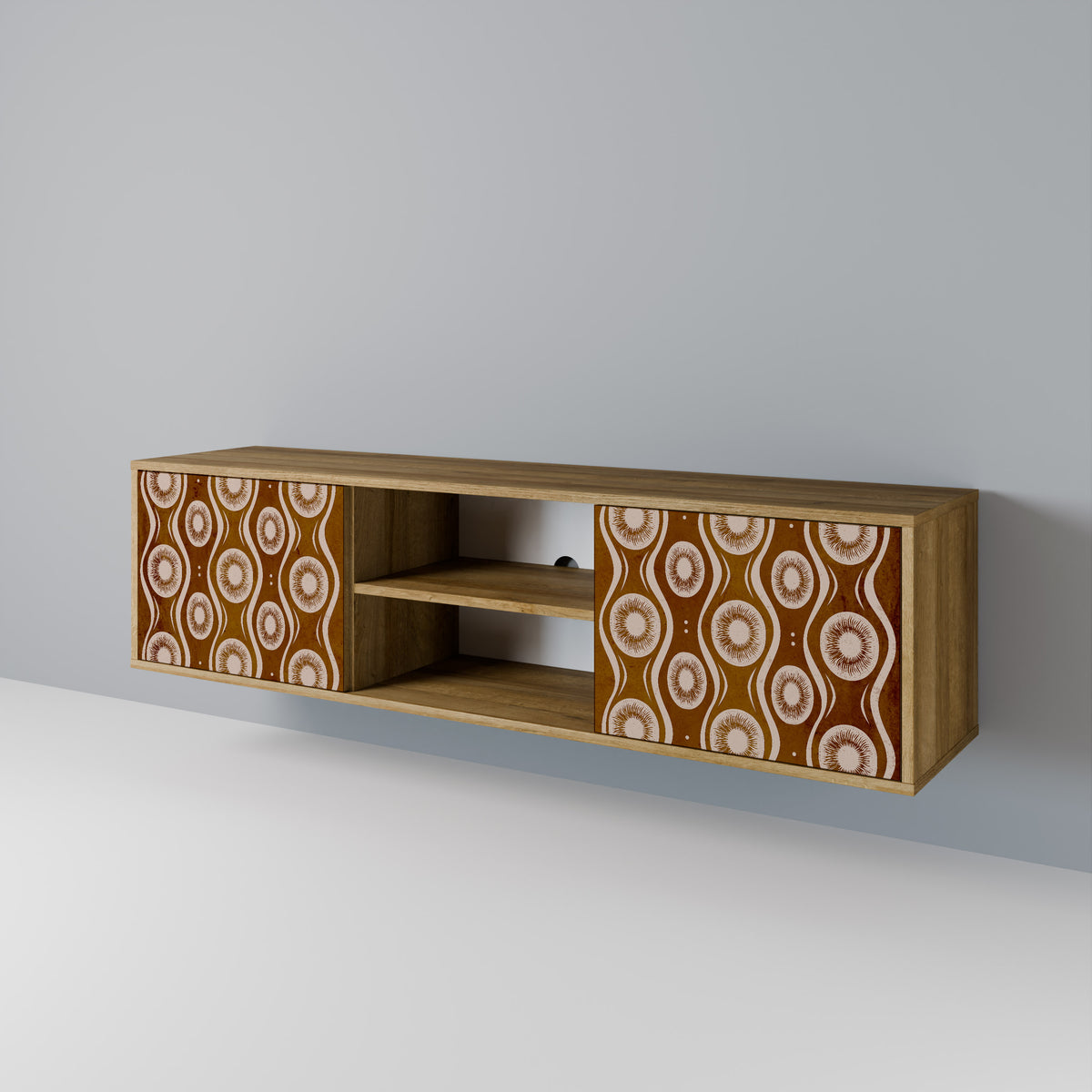 BROWN EYES Mueble de TV de 2 Puertas