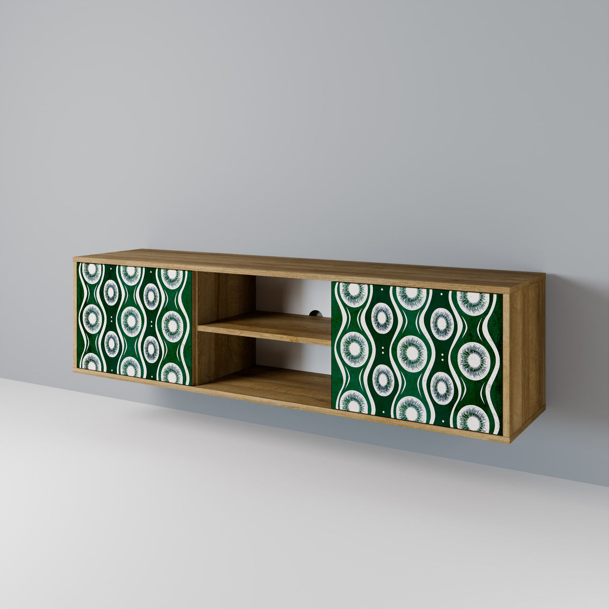 GREEN EYES Mueble de TV de 2 Puertas