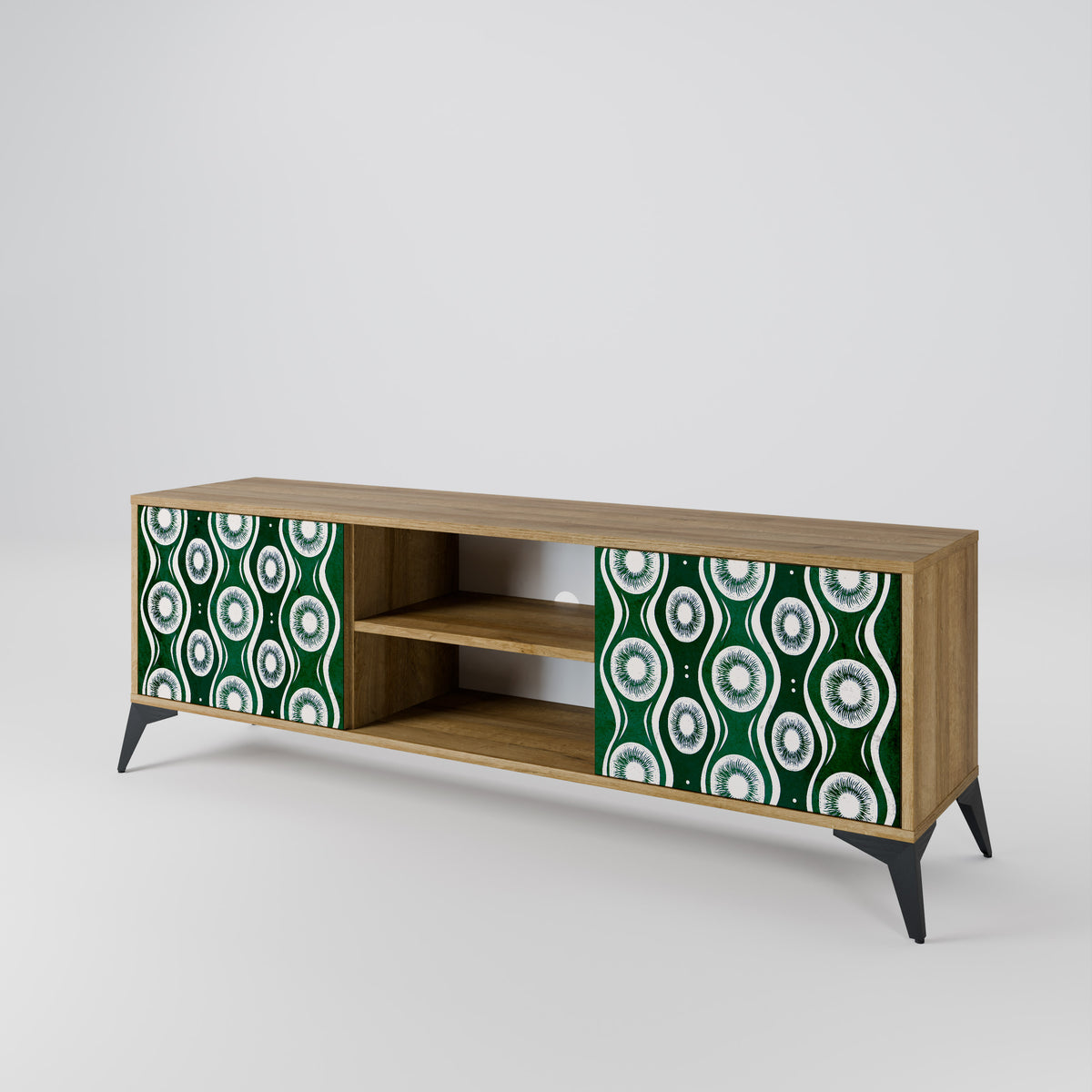 GREEN EYES Mueble de TV de 2 Puertas
