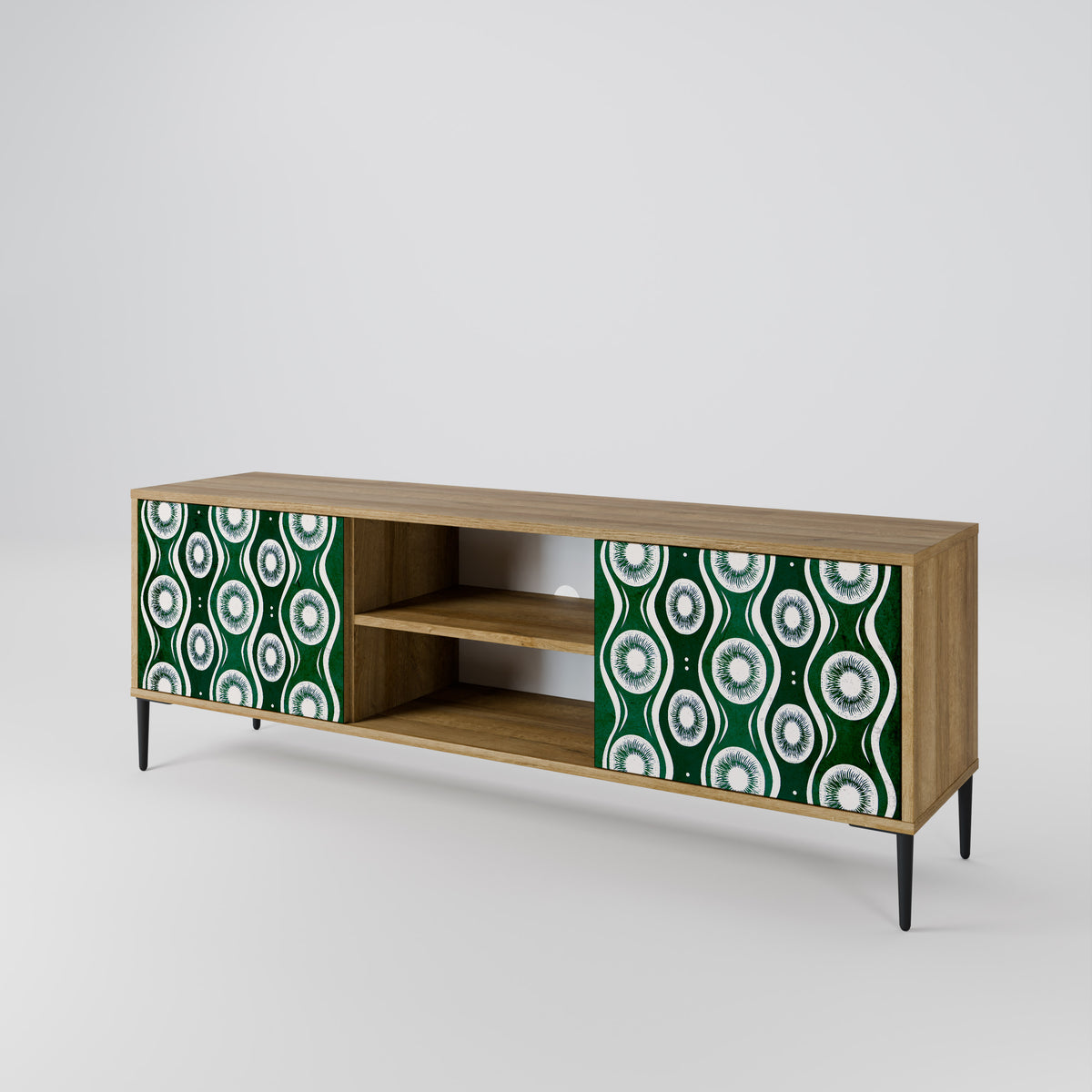GREEN EYES Mueble de TV de 2 Puertas
