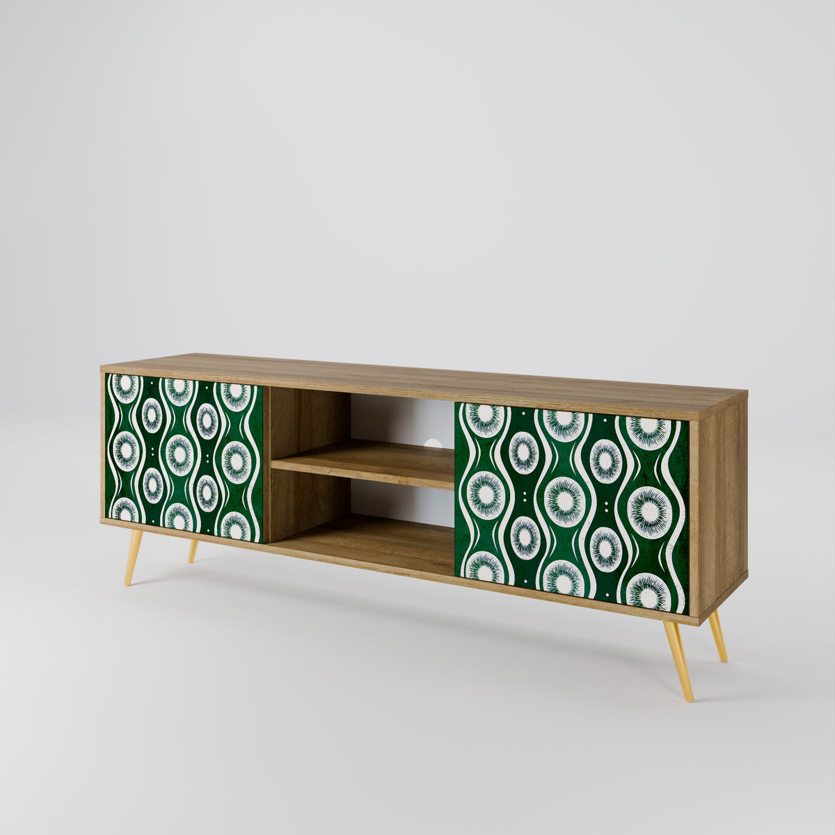 GREEN EYES Mueble de TV de 2 Puertas