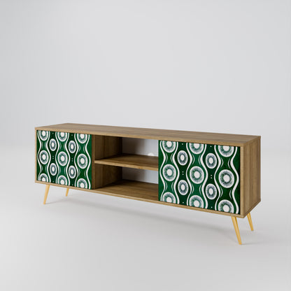 GREEN EYES Mueble de TV de 2 Puertas