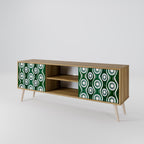 GREEN EYES Mueble de TV de 2 Puertas