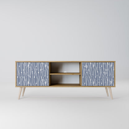 GRAPHITE RAIN Mueble de TV de 2 Puertas