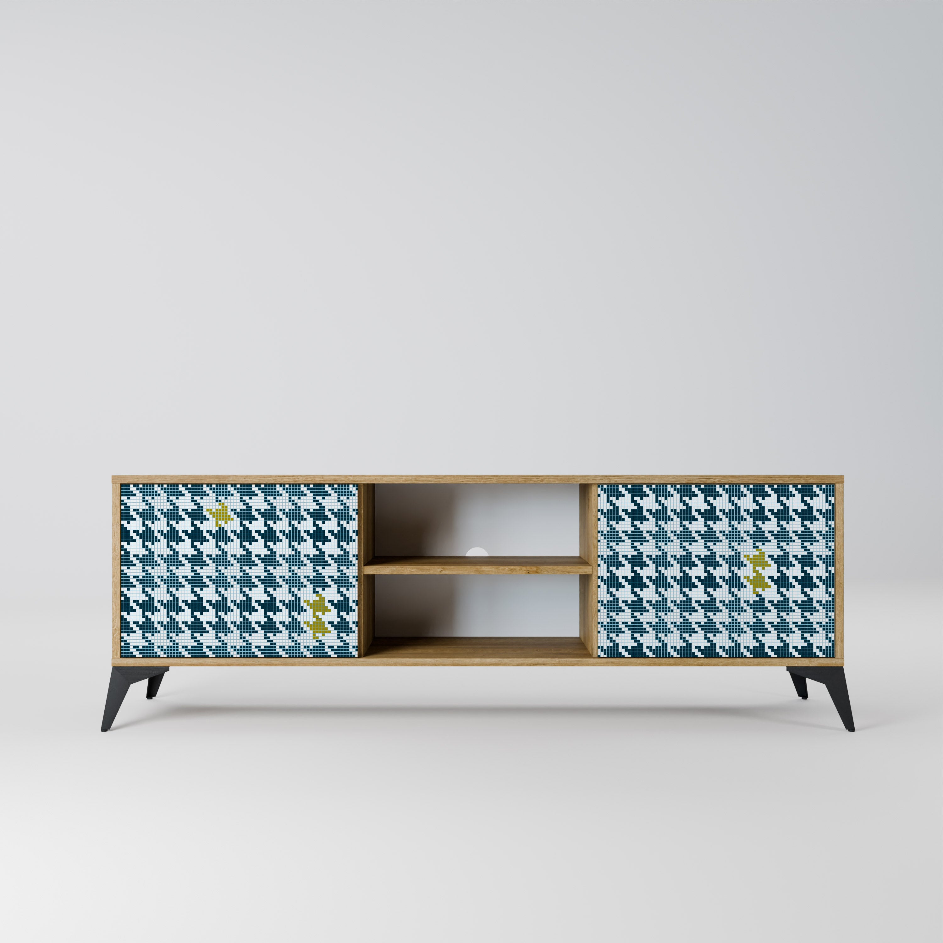 OUT OF CONTEXT 2-Door TV Stand in Oak Effect
