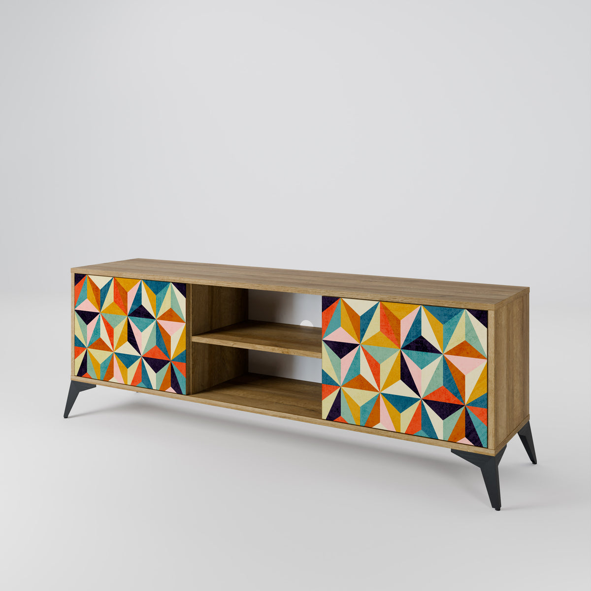TESSELATE TREASURES Mueble de TV de 2 Puertas