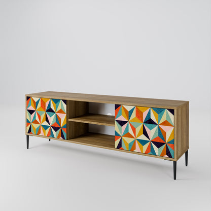 TESSELATE TREASURES Mueble de TV de 2 Puertas