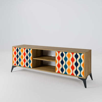 COLORFUL NOSTALGIA Mueble de TV de 2 Puertas