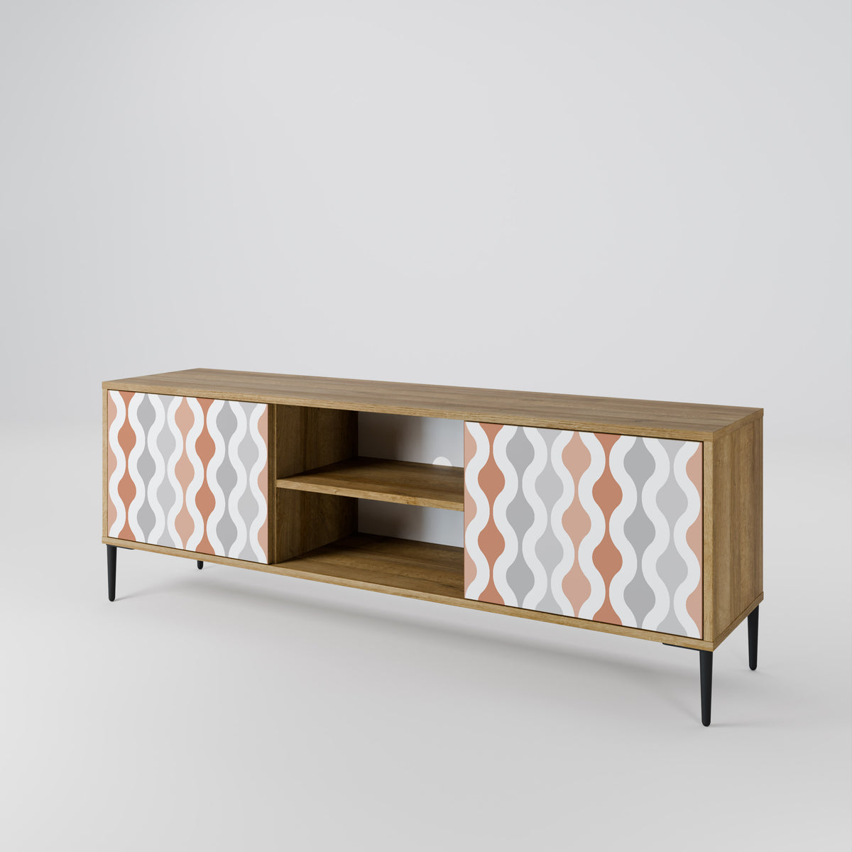 HAZY NOSTALGIA Mueble de TV de 2 Puertas