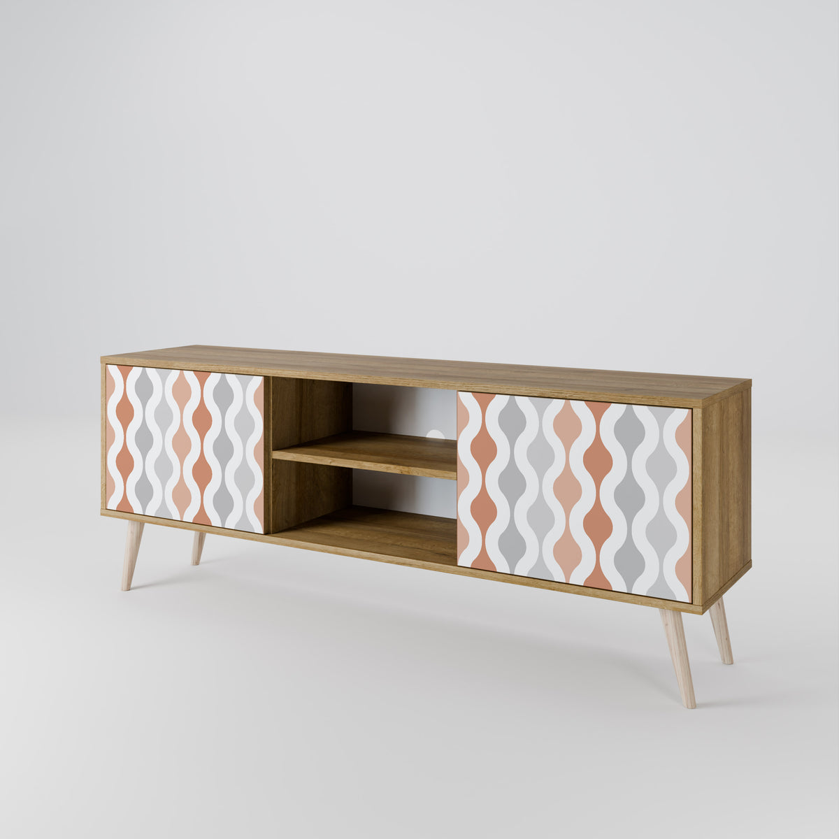 HAZY NOSTALGIA Mueble de TV de 2 Puertas