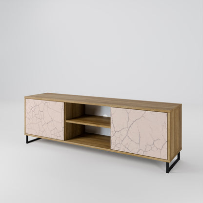 CERAMIC TEXTURE Mueble de TV de 2 Puertas