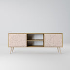 CERAMIC TEXTURE 2-Door TV Stand in Oak Effect