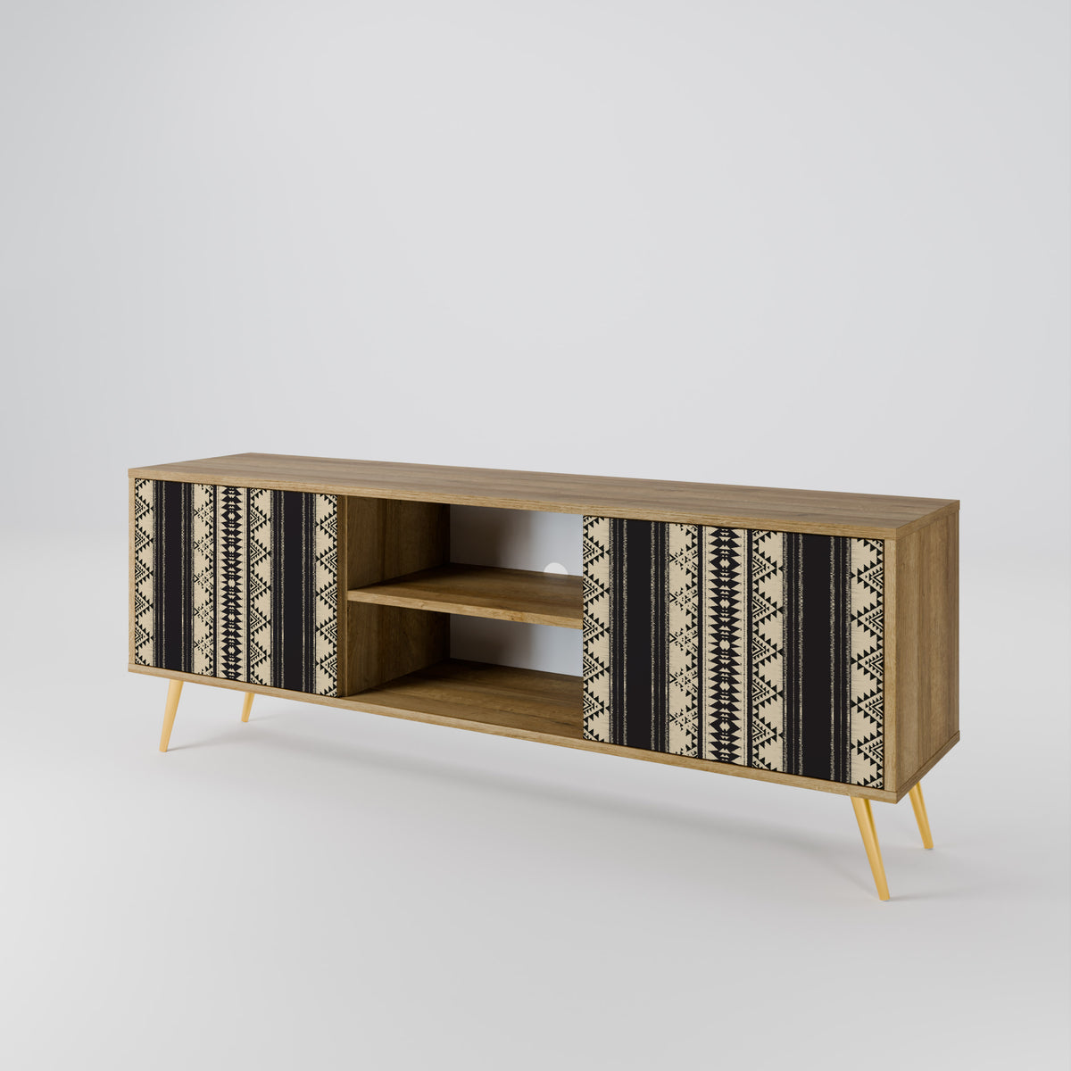 AZTEC Mueble de TV de 2 Puertas