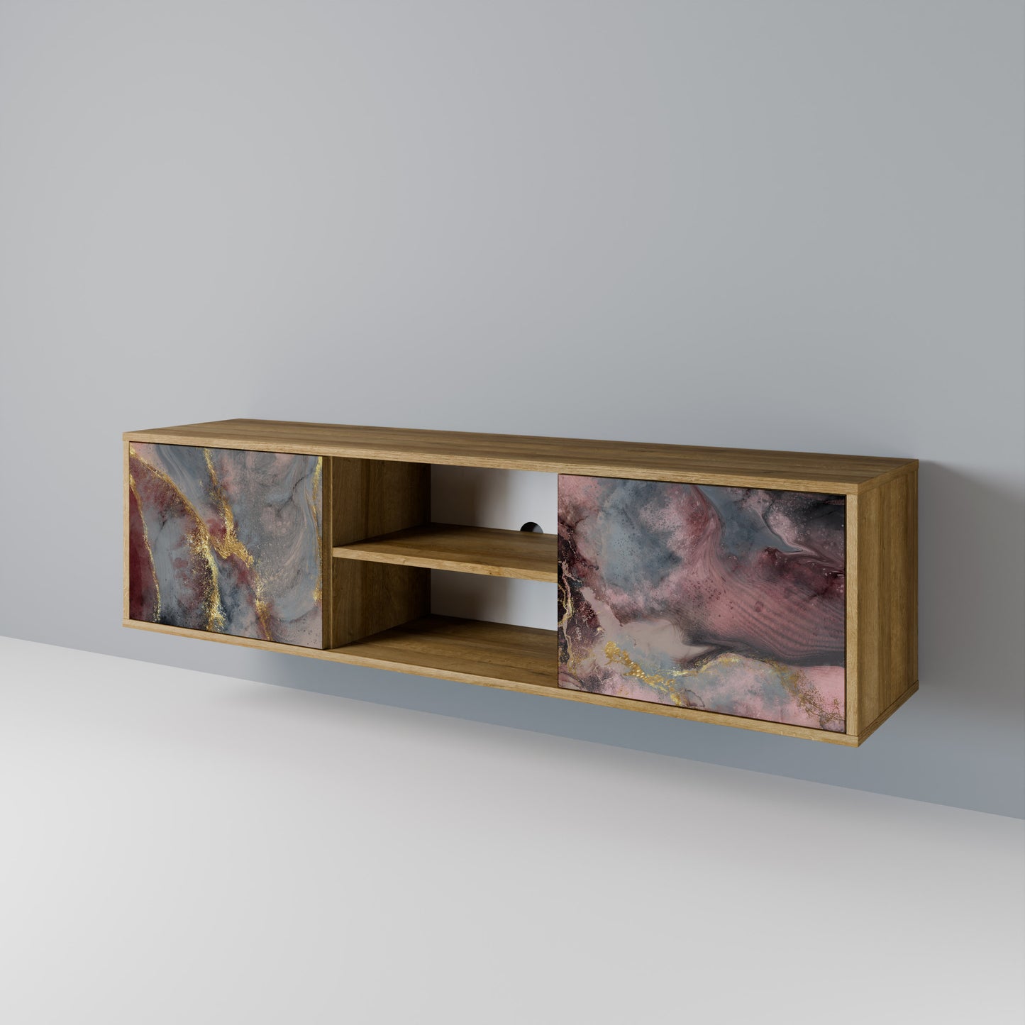 GOLDEN TIDES Mueble de TV de 2 Puertas