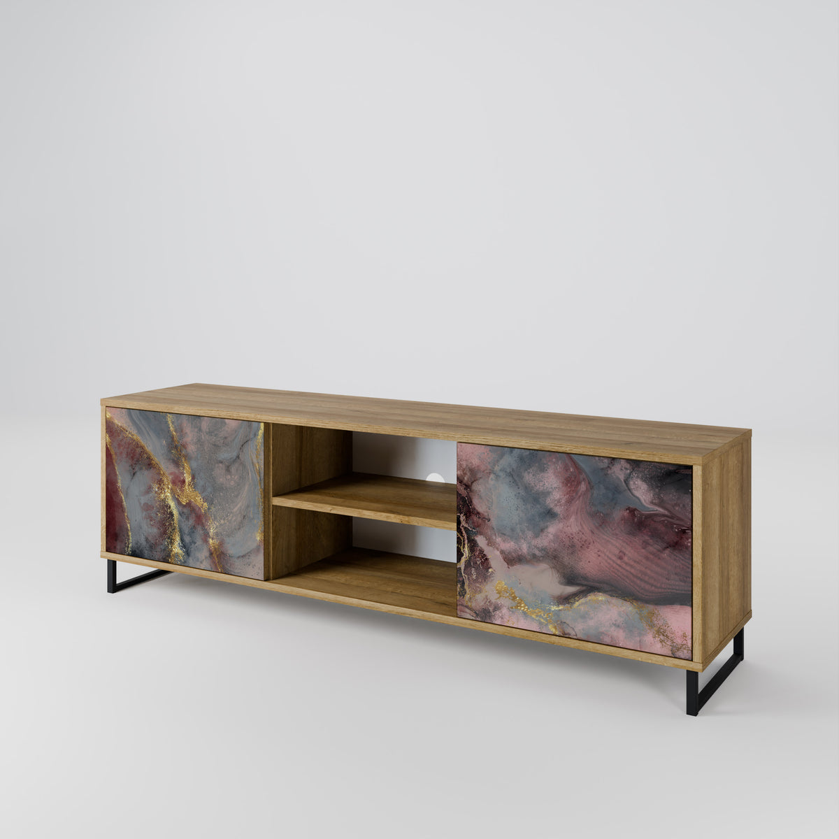GOLDEN TIDES Mueble de TV de 2 Puertas
