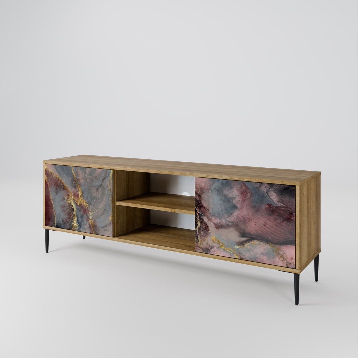 GOLDEN TIDES Mueble de TV de 2 Puertas