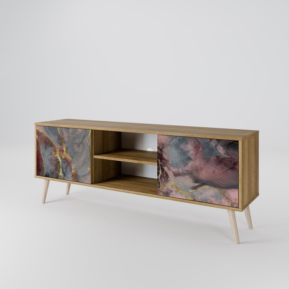 GOLDEN TIDES Mueble de TV de 2 Puertas