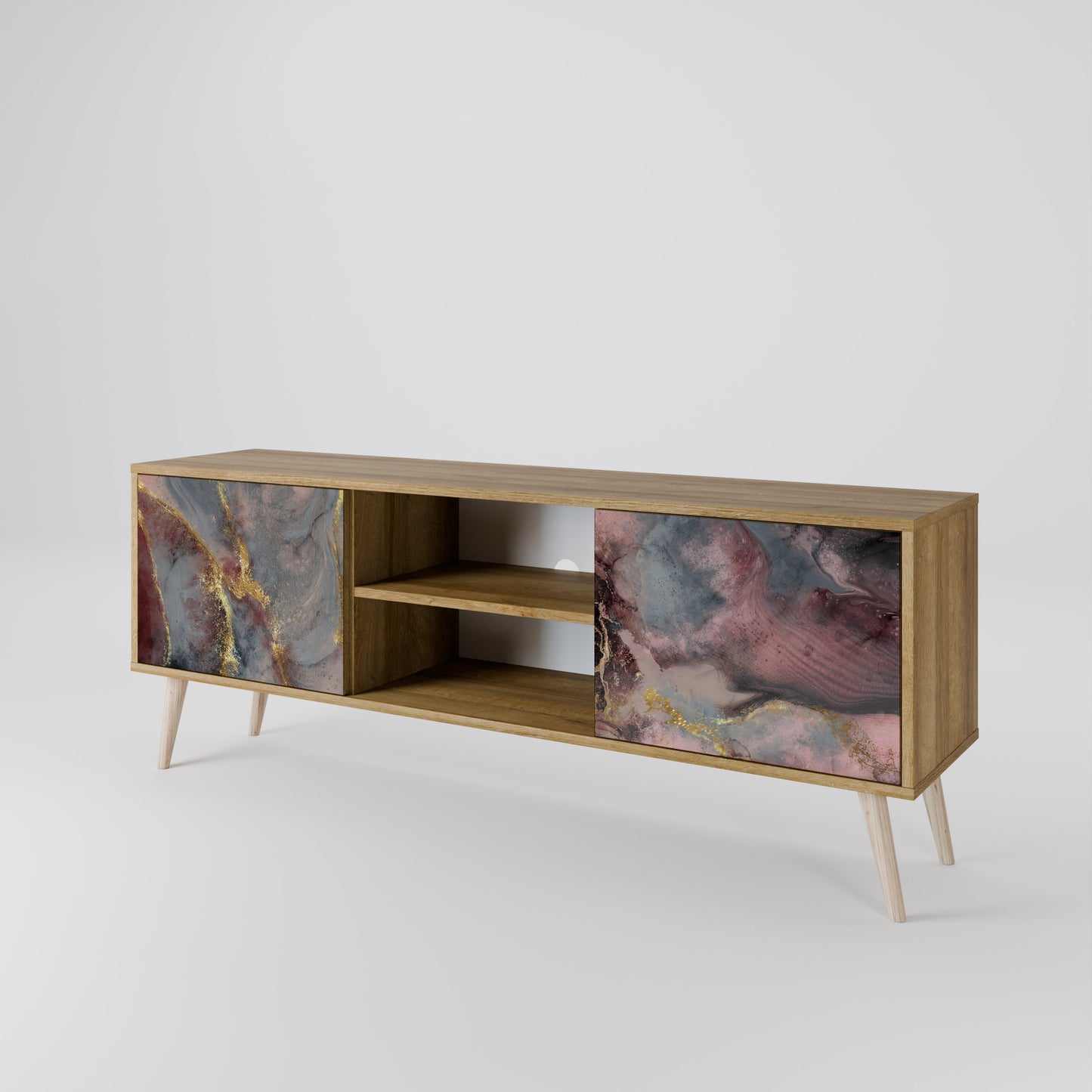 GOLDEN TIDES Mueble de TV de 2 Puertas