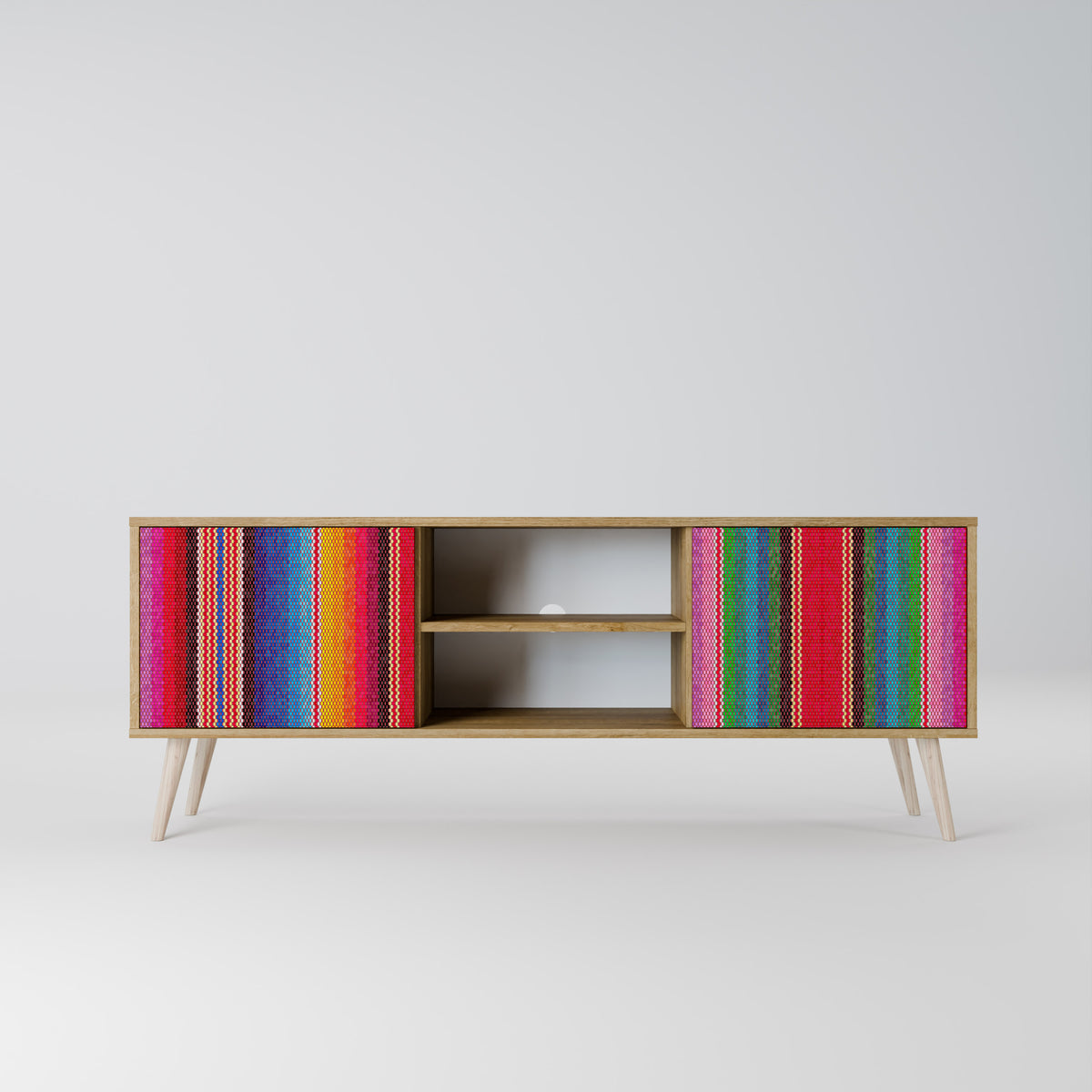 ETHNIC MEXICAN Mueble de TV de 2 Puertas