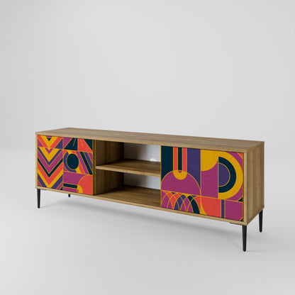 ELECTRIC PATTERNS Mueble de TV de 2 Puertas