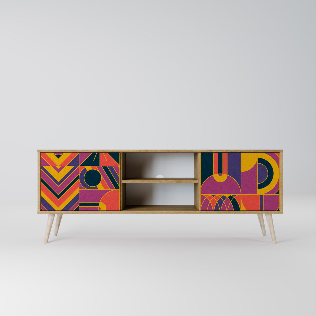 ELECTRIC PATTERNS Mueble de TV de 2 Puertas