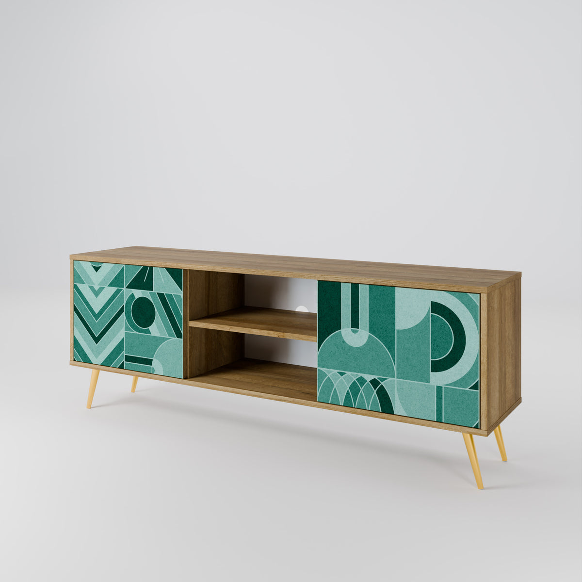 HARMONIC GRID Mueble de TV de 2 Puertas