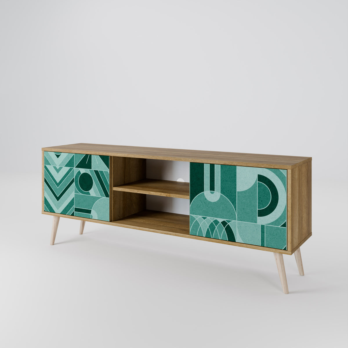 HARMONIC GRID Mueble de TV de 2 Puertas